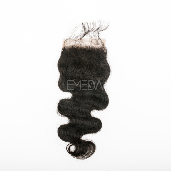 EMEDA Free Style Brazilian Hair Lace Closure body wave with Baby hair HW053